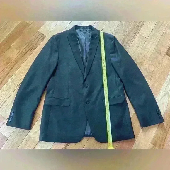 Ralph Lauren Mens Blazer Gray 100% Wool 2 Button Lined Jacket Sport Coat Sz 42L - Picture 15 of 16